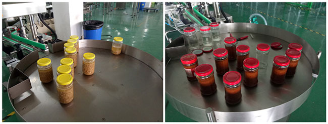 辣椒醬真空封口機(jī)車間工作樣品