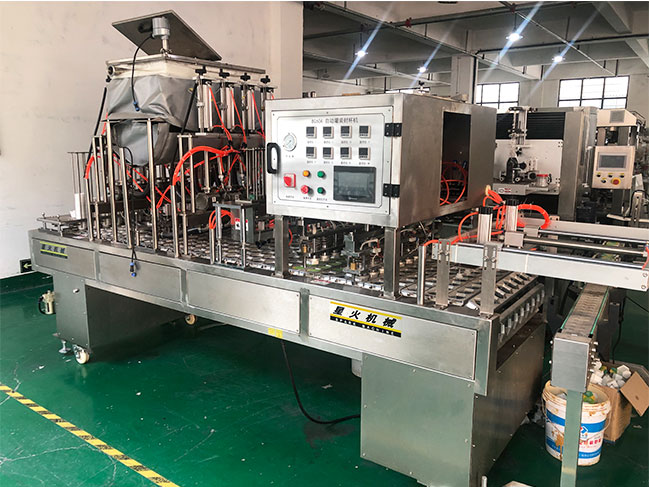 鋁箔盒灌裝封口機,調味醬灌裝機封口設備