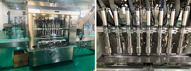 星火全自動牛肉醬生產(chǎn)線灌裝設(shè)備細節(jié)展示