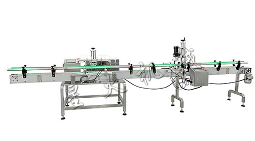 四頭磁力泵灌裝旋蓋生產(chǎn)線/全自動(dòng)小型液體灌裝生產(chǎn)線