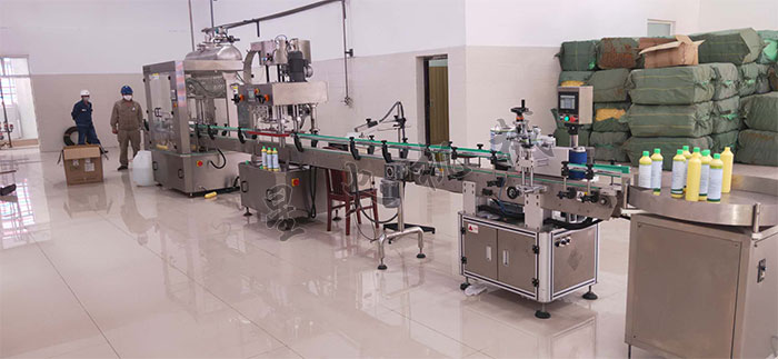 南京星火醬油自動灌裝線相關(guān)客戶案例廠房實拍