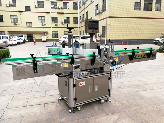 星火圓瓶自動定位貼標機展示